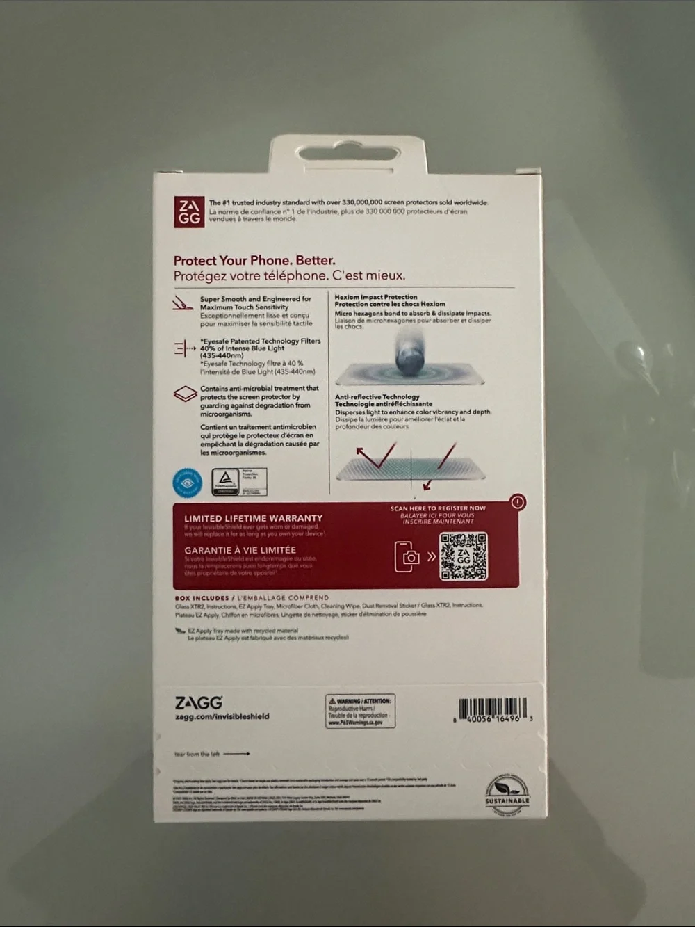 ZAGG InvisibleShield Glass XTR2 Screen Protector for iPhone 14 Pro Max
